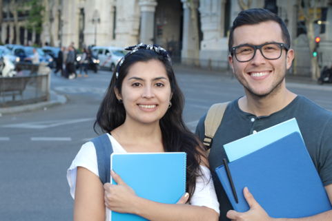 Estudiantes extranjeros en la universidad de España.