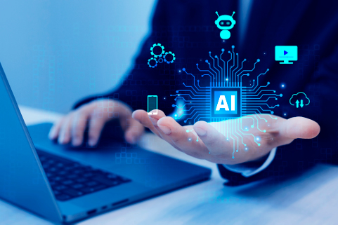 Un Director de IA trabajando en la oficina